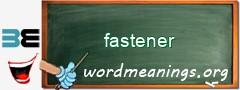 WordMeaning blackboard for fastener